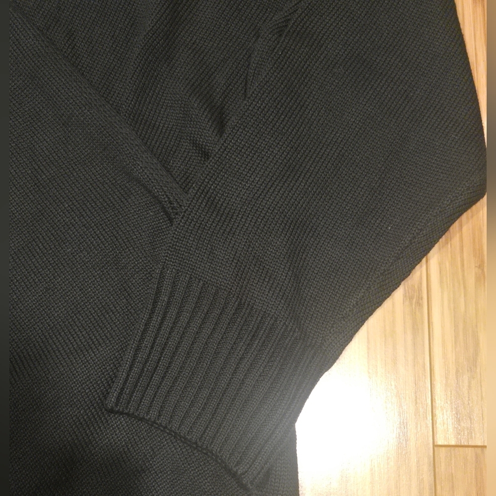 NWT Bloomchic Black Oversized Ribbed Sweater - Picture 3 of 8